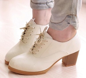 Literary-Womens-Oxfords-Lace-up-OL-Office-Shoes-Preppy-Leisure-School-Daily-Shoe
