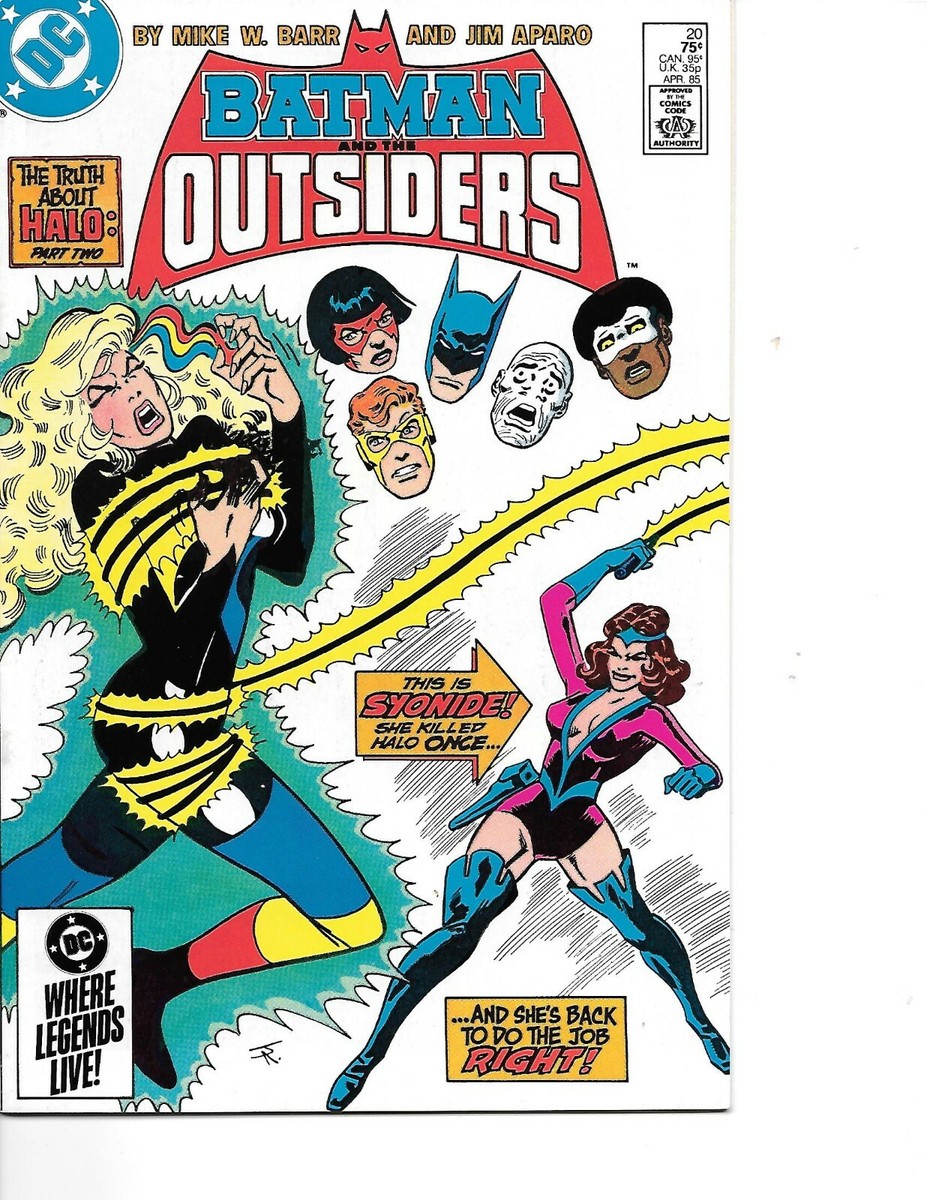 Batman and The Outsiders #20 Origin of Halo VF+/NM DC 1985
