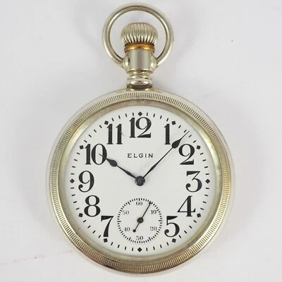 Elgin Taschenuhr - Gehäuse aus Nickel - USA - Alter um 1900 - Bild 1 von 4