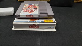 CIB HOOPS BASKETBALL NINTENDO NES VIDEO GAME COMPLETE IN BOX W/ PROTECTOR CASE