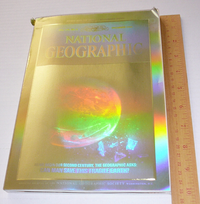 National Geographic Magazine Vol. 174 No. 6 December 1988 WITH MAP Hologram GOOD
