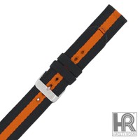 Hadley Roma Ms4400 24mm Black Orange 2-piece Nylon Mens Watch Strap on sale Hadley Roma Ms4400 24mm Black Orange 2-piece Nylon Mens Watch Strap on sale