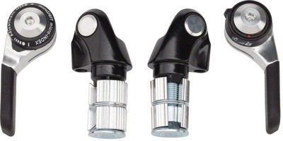 microSHIFT Bar End Shifter Set, 9-Speed Road, Double/Triple, Shimano