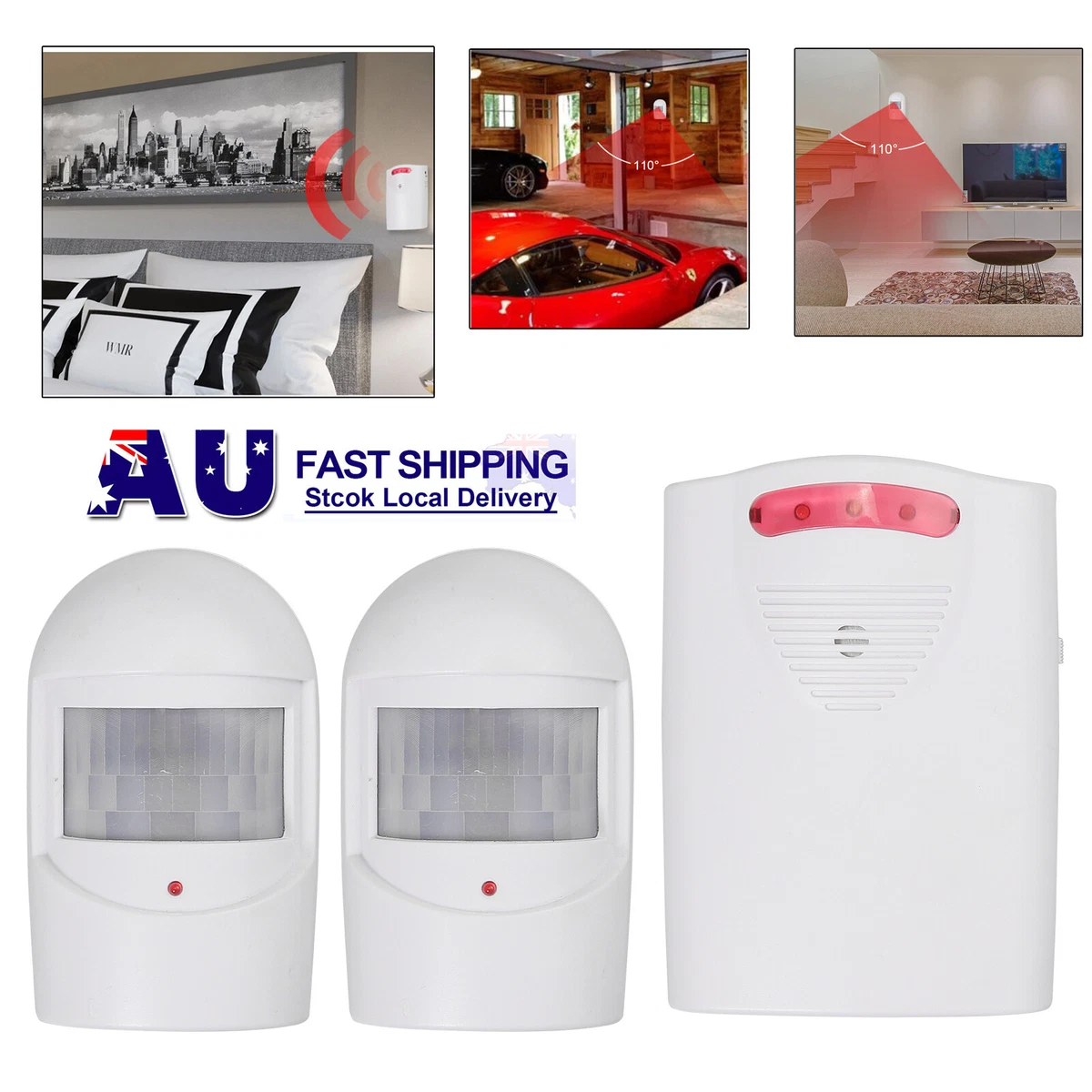 Wireless motion on sale alarm