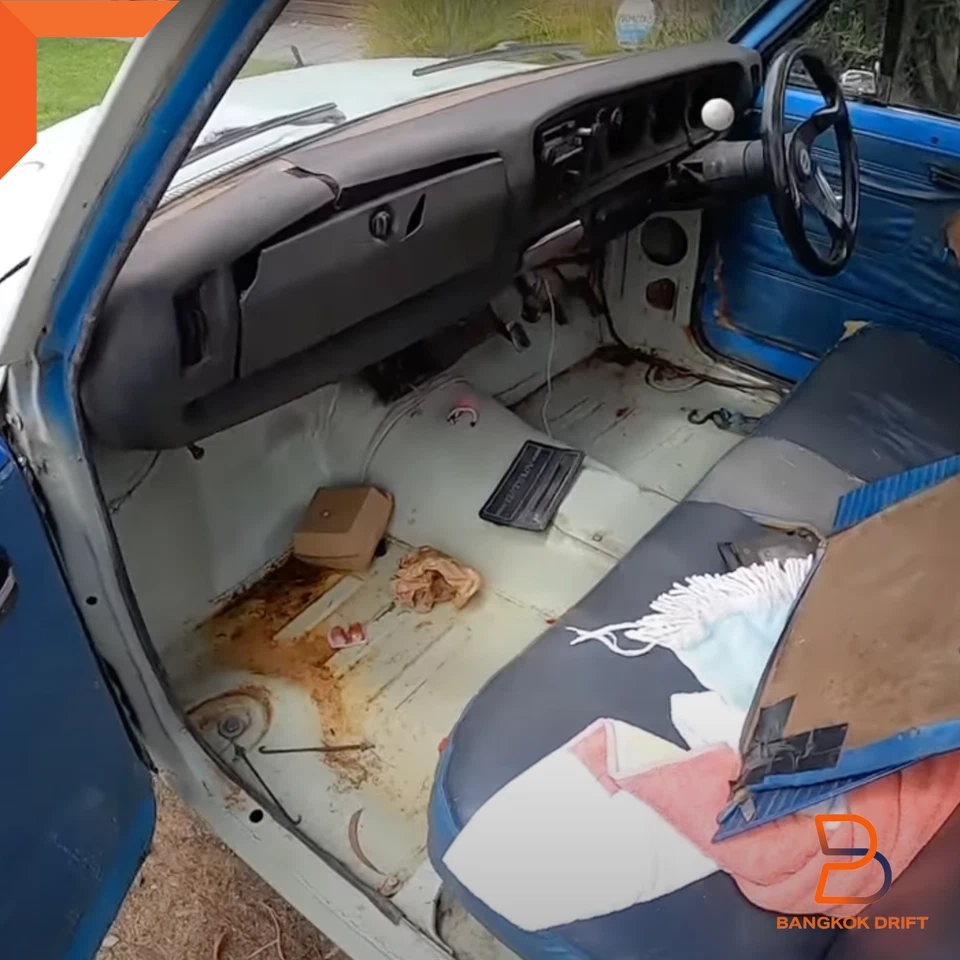 PAR DE PLACA DE PIE PANEL DE PISO DERECHO DERECHO LH PARA CAMIONETA NISSAN DATSUN 620 UTE 73-79 Foto 3 de 4