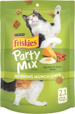 Purina Friskies Party Mix Morning Munch Crunch Cat Treats - (Pack of 10) 2.1 Oz.