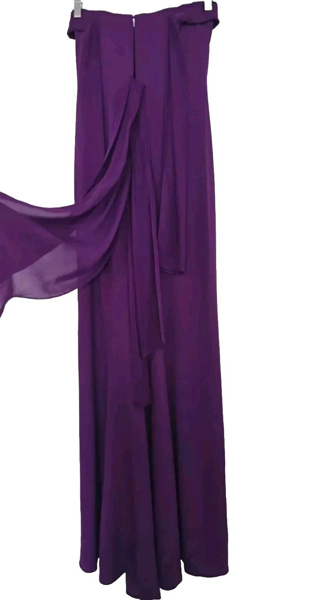 ralph lauren purple label dress Ralph Lauren Purple Label Black One Shoulder Long Dress