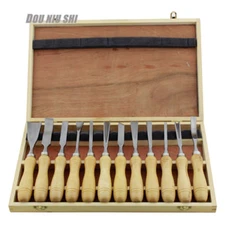 12pcs Wood Carving Tools Set Wood Chisel Tools For Carving Wood Kit Y