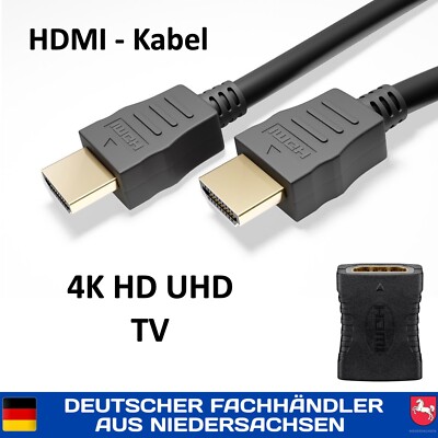 HighSpeed HDMI-Kabel Full HD 3D UHD TV 4K 0,5m 1m 2m 3m 5m 10m HDMI Adapter  
