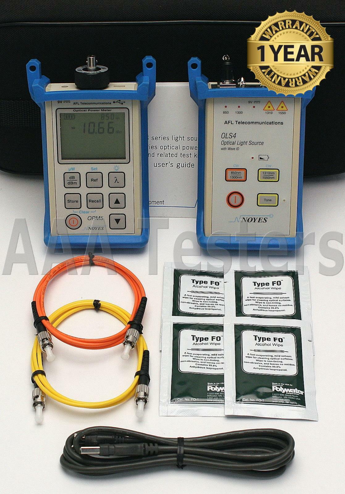 AFL Noyes SMLP55 SM MM Fiber Optic Loss Test Set 850/1300/1310/1550