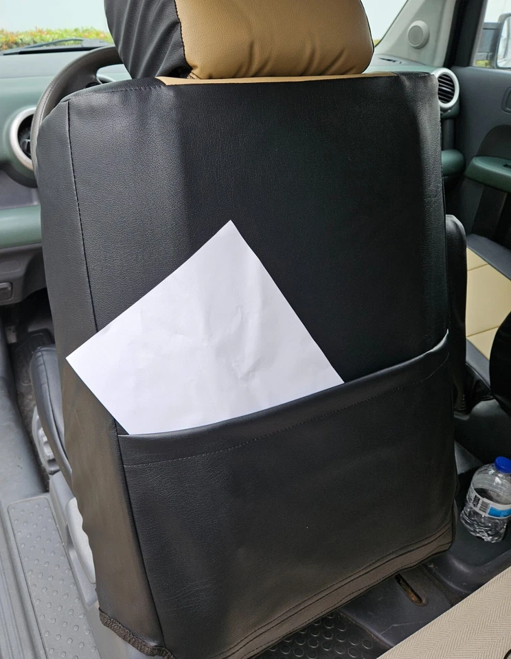 HONDA ELEMENT 2003-2011 CUERO-COMO AJUSTE PERSONALIZADO 2 FUNDAS ASIENTO DELANTERO 13 COLORES Foto 3 de 4