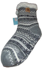  NWT Women's MUK LUKS Non-Slip Cabin Socks Size S/M 5-7 Super Cute FS: 