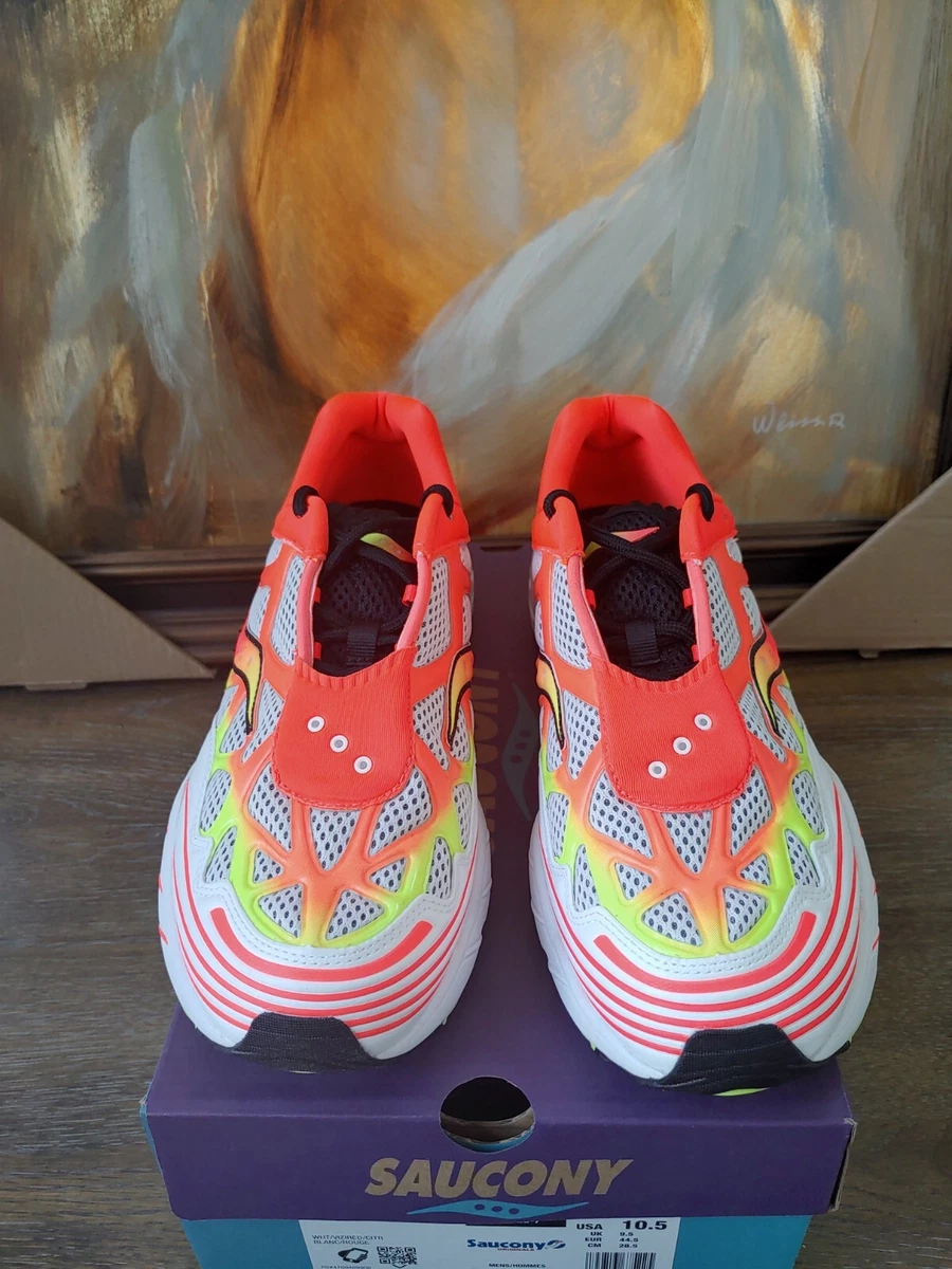 Saucony Grid Web Orange White Black Size 10.5 S70466 7 eBay