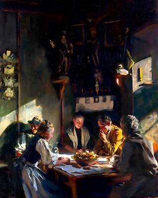 Tyrolese Interior Painting by John Singer Sargent 8x10'' Art Print