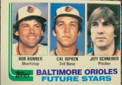 1982 Topps - Future Stars Cal Ripken, J. Schneider, B. Bonner (RC