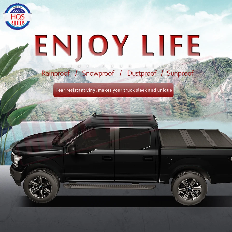 6.5Ft Bed Hard Tri-Fold Tonneau Cover For 07-14 Silverado Sierra 1500 2500 3500  Foto 3 de 4