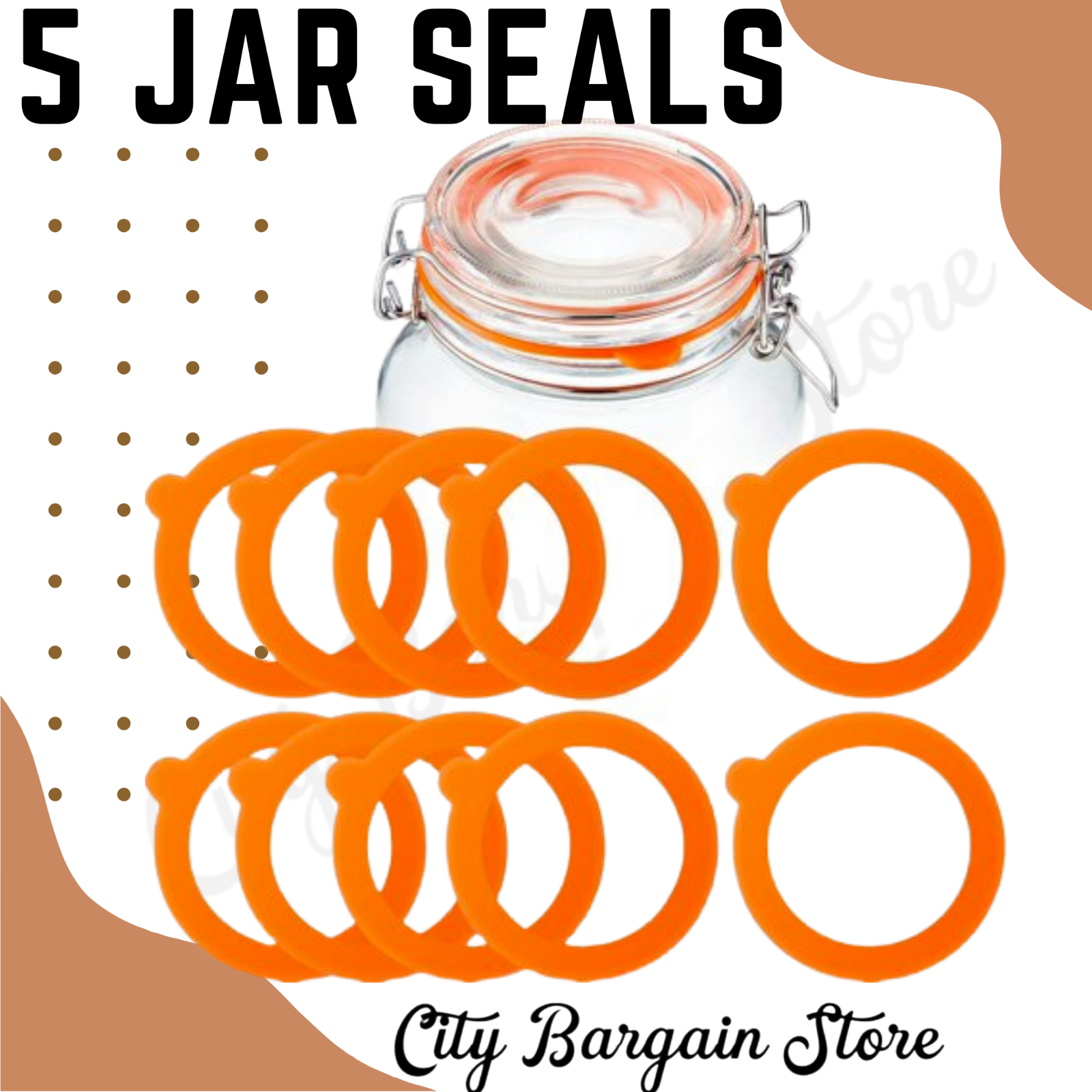 5 Kilner Replacement Jar Seals 85mm 0.35L 0.5L 0.75L 1L 1.5L 2L Jars eBay