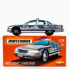 2022 Matchbox Power Grabs #67 Chevy® Caprice™ Classic Police SILVER | FSB