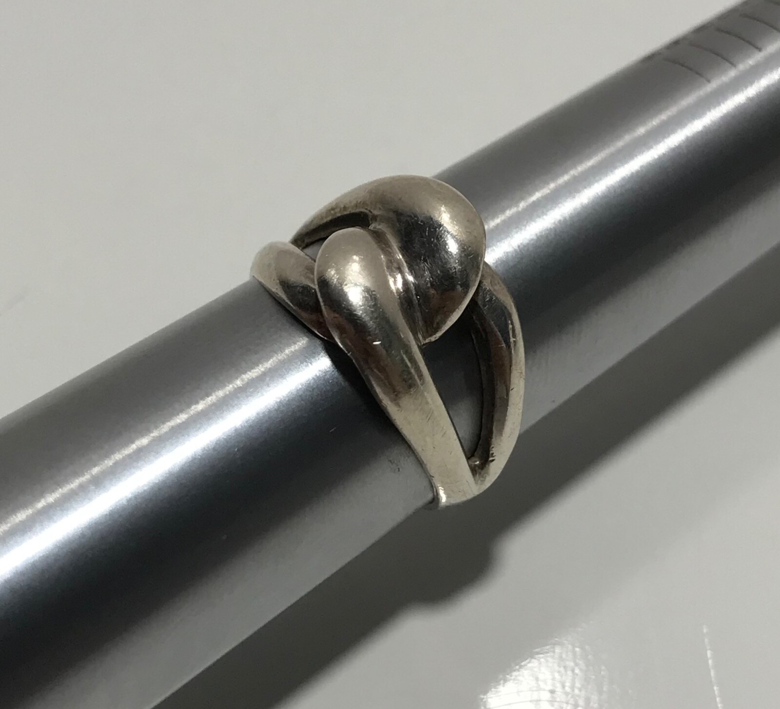 925 NF Sterling Silver Interlocking Loop Ring Siz… - image 12