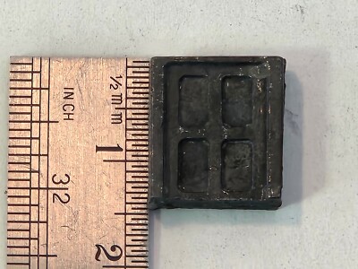 Ship Model Fittings Parts Black metal  Door Window 13mm x 12mm