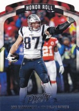 ROB GRONKOWSKI 2019 PRESTIGE HONOR ROLL INSERT #HR-RG PATRIOTS