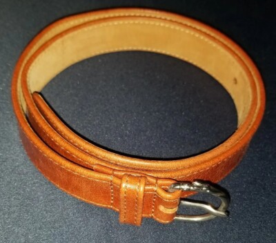 TRUSSARDI Leather 1'' thick Classic Belt  size 30'' 