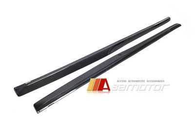 Carbon Fibre P Style Side Skirt Extensions fits Mercedes W205 C-Class AMG Sport