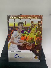 2023-24 NBA Hoops Colin Castleton Hyper Gold Rookie Hot Signatures Auto Lakers A