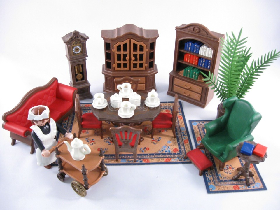 Vends Lots Playmobil Vintage 5320 Salle à Manger Et 5310 Salon – Pour Maison Victorienne