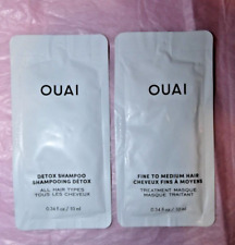 NEW OUAI Fine to Medium Hair Treatment Masque  Detox Shampoo Samples