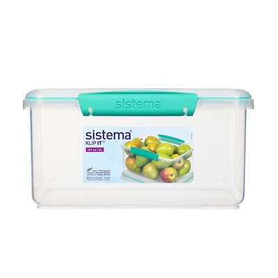 #ad Sistema Klip It Rectangle 3 L Food Storage Container $11.44