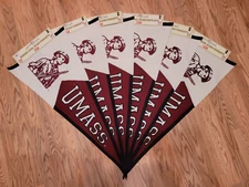 Massachusetts UMass Minuteman Lot of 6 Wool Blend Pennant 17" x 40"