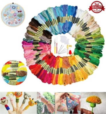 Knäuel Farbe Sticken 50/24 Faden Baumwolle Kreuzstich Flechten Basteln Nähen