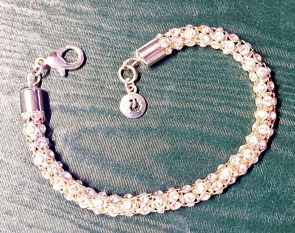 Swarovski Round Interlocking  Bead Link Bracelet … - image 1