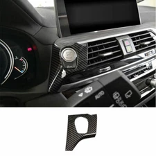 Carbon Fiber One-Button Start Switch Cover Trim 1PCS For BMW X3 G01 X4 G02 18-21