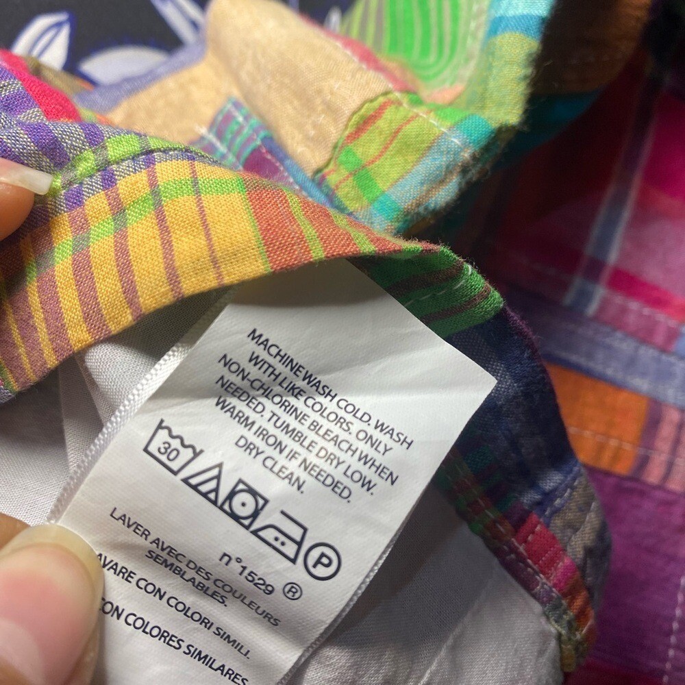 NWT Polo Ralph Lauren Baby Boy Madras Patchwork Romper with Matching Hat Preppy image 10