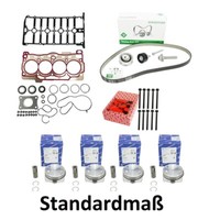 4X Kolben Standardmaß Ks+Dichtsatz+Zahnriemen FüR VW Golf 7 1.4 TSI 41940600 74,