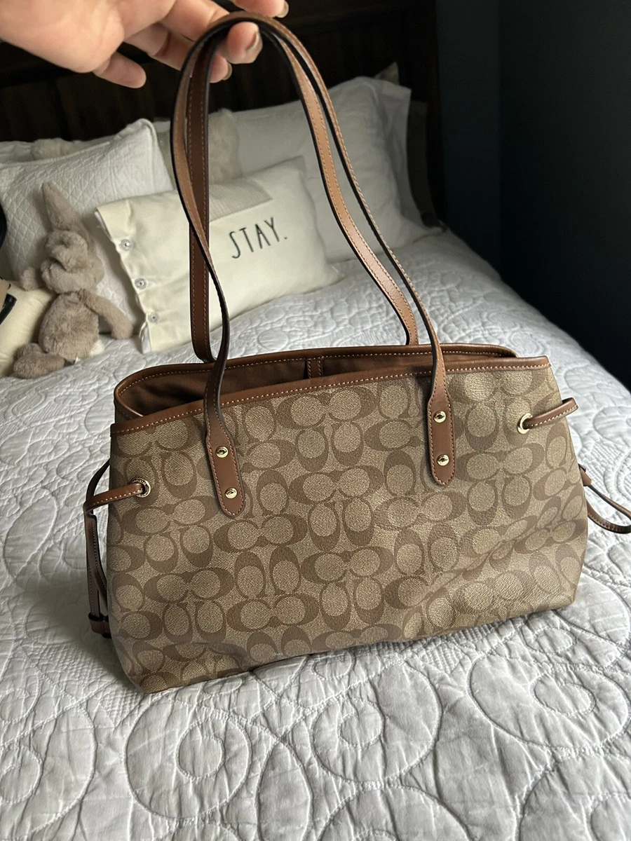 Coach pvc drawstring clearance carryall