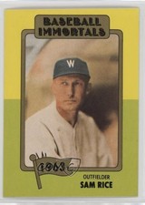 1980-84 SSPC Baseball Immortals 1st Printing Sam Rice #93 HOF a8a