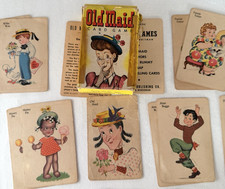 Whitman Vintage Old Maid Playing Cards No. 3009 Complete Set Racine, WI