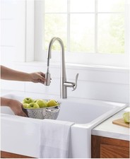 Gerber D454012 Selene 1.75 GPM 1 Hole Pull Down Kitchen Faucet - Stainless Steel