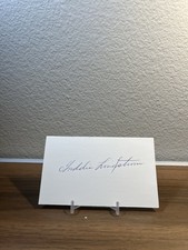 SIGNED 3x5 INDEX CARD OF HOF FREDDIE LINDSTROM (DECEASED 1981)! GREAT AUTOGRAPH!