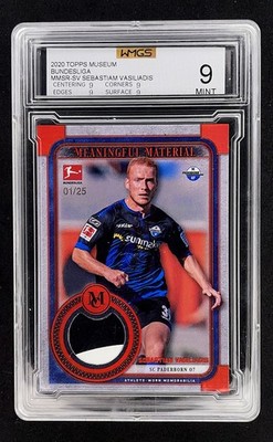 Vasiliadis 2019-20 Topps Museum Collection Bundesliga Relic Patch /25 Paderborn