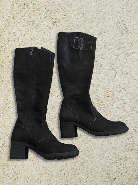 Women Paul Green Boots Black Nubuck 40