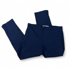 MNG Mango Women’s Navy Dress Pants Size 8 EUR 40 Slim Fit Ankle Work Career