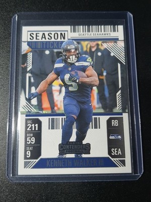 Kenneth Walker III - Contenders Football 2024 - Seattle Seahawks - Season Ticket