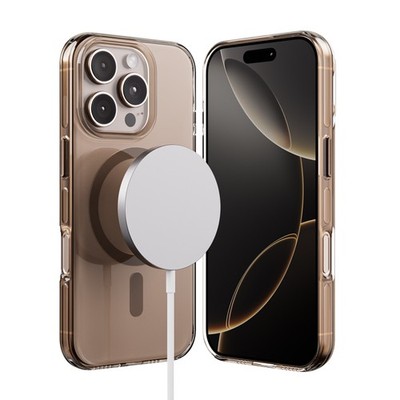 Crong Clear MAG Pro - iPhone 16 Pro MagSafe Hülle (Wüste)