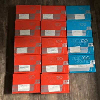 14 Quasar VR 1000 Great Time Machine VC120 VC100 Tapes Lot AS-IS