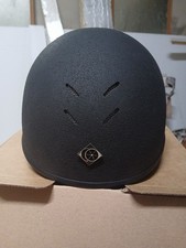 Charles Owen Young Rider Horse Riding Hat Helmet Size 57 Round Black