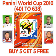 Panini World Cup South Africa 2010 (401 -638) - Buy 5 Get 5 Free